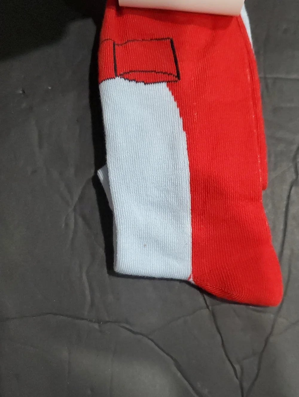 The Wizard of Oz blue red colorblock printed socks brand new
